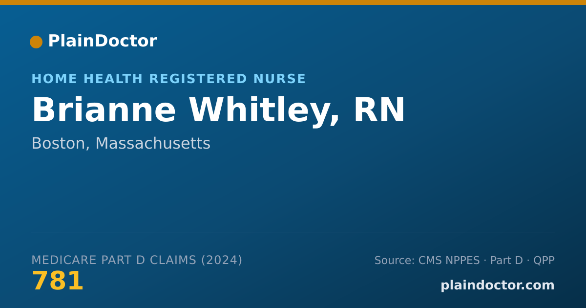 Shareable card for Brianne Whitley, RN - Home Health Registered Nurse, Boston, MA