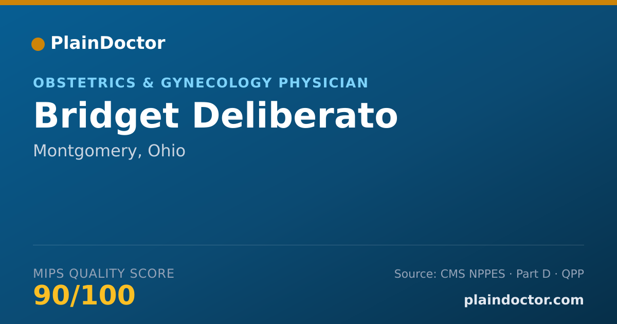Shareable card for Bridget Deliberato - Obstetrics & Gynecology Physician, Montgomery, OH