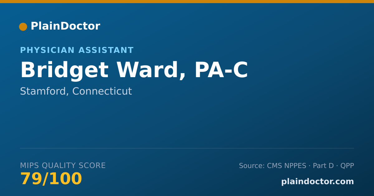 Shareable card for Bridget Ward, PA-C - Physician Assistant, Stamford, CT
