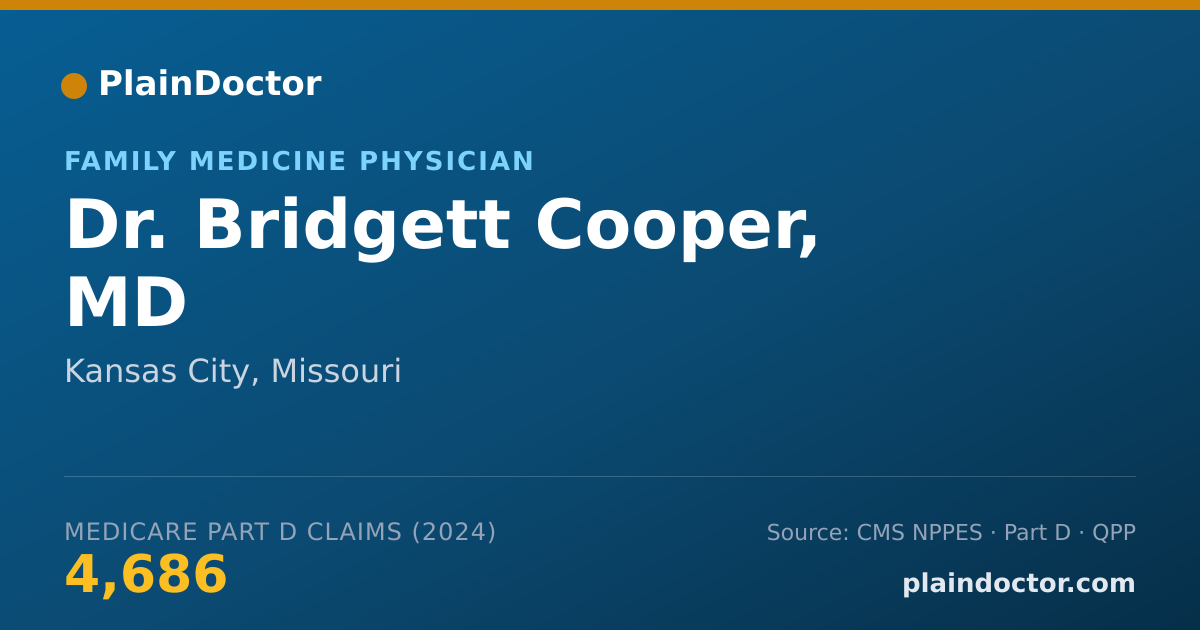 Shareable card for Bridgett Cooper, MD - Family Medicine Physician, Kansas City, MO