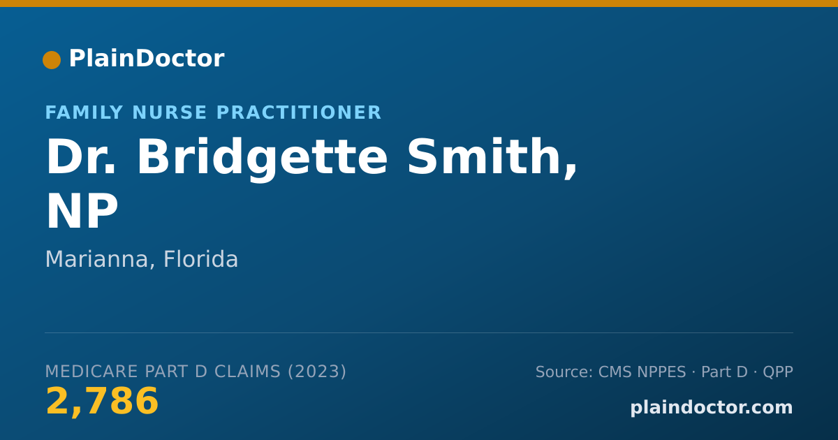 Shareable card for Bridgette Smith, NP - Family Nurse Practitioner, Marianna, FL
