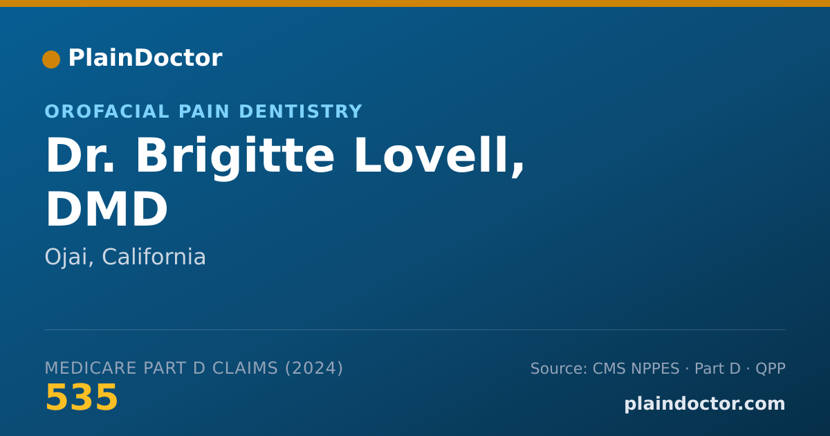 Shareable card for Brigitte Lovell, DMD - Dentist, Ojai, CA