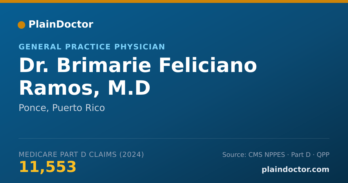 Shareable card for Brimarie Feliciano Ramos, M.D - General Practice Physician, Ponce, PR