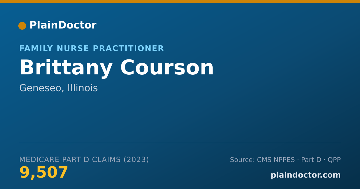 Shareable card for Brittany Courson - Family Nurse Practitioner, Geneseo, IL