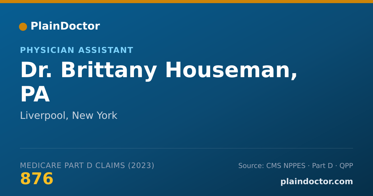 Shareable card for Brittany Houseman, PA - Physician Assistant, Liverpool, NY