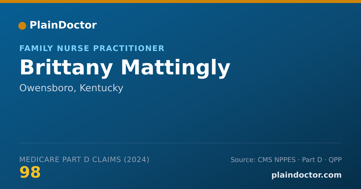 Shareable card for Brittany Mattingly - Family Nurse Practitioner, Owensboro, KY