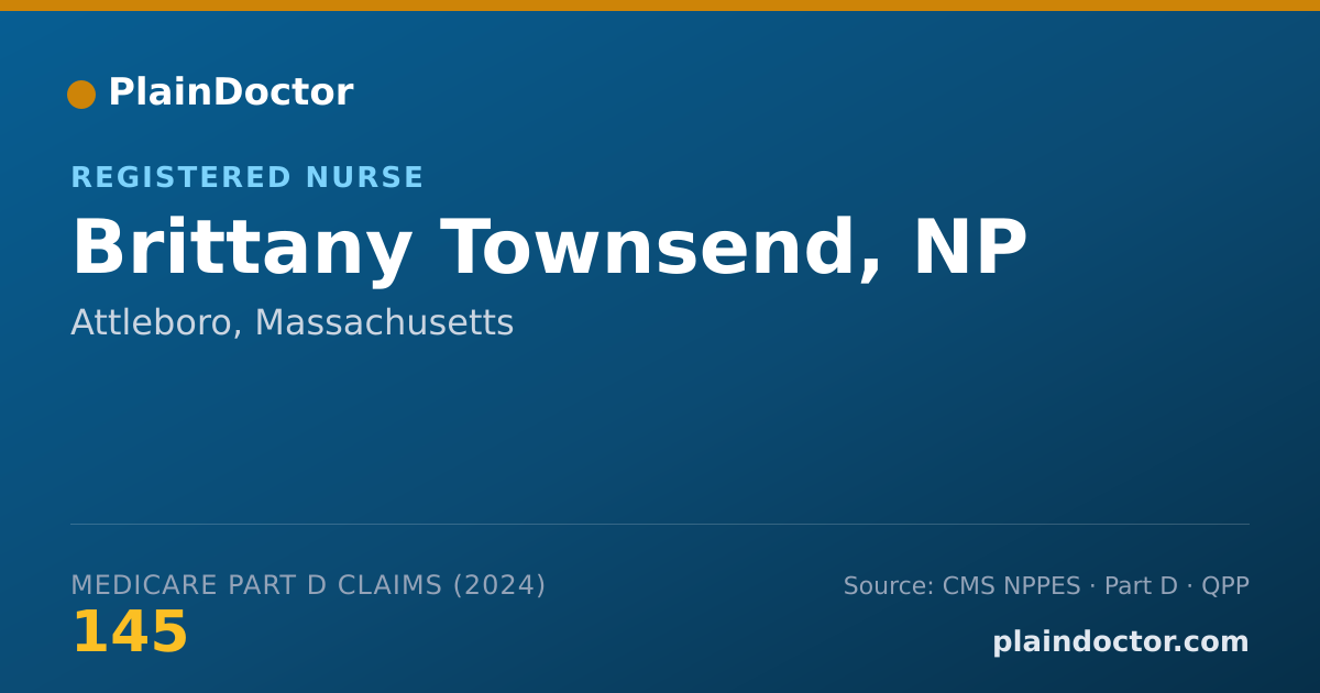 Shareable card for Brittany Townsend, NP - Family Nurse Practitioner, Attleboro, MA
