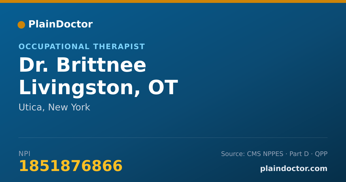 Shareable card for Brittnee Livingston, OT - Occupational Therapist, Utica, NY