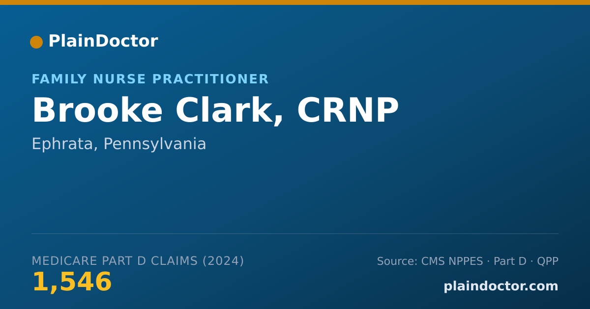 Shareable card for Brooke Clark, CRNP - Family Nurse Practitioner, Ephrata, PA