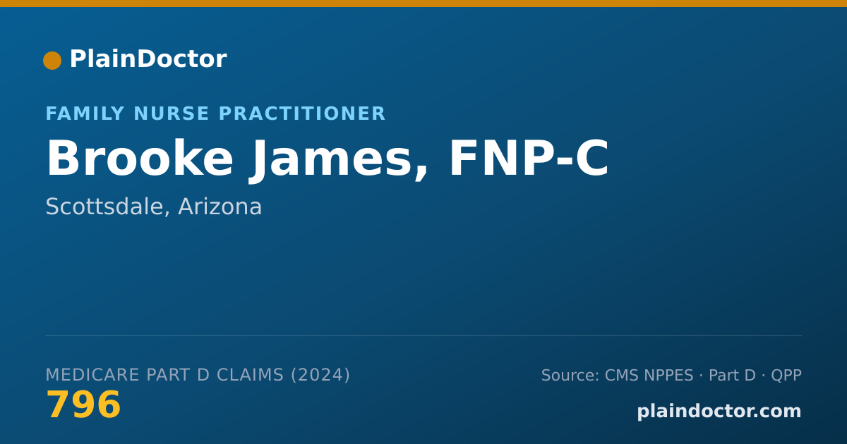Shareable card for Brooke James, FNP-C - Family Nurse Practitioner, Scottsdale, AZ