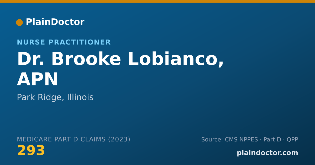 Shareable card for Brooke Lobianco, APN - Nurse Practitioner, Park Ridge, IL