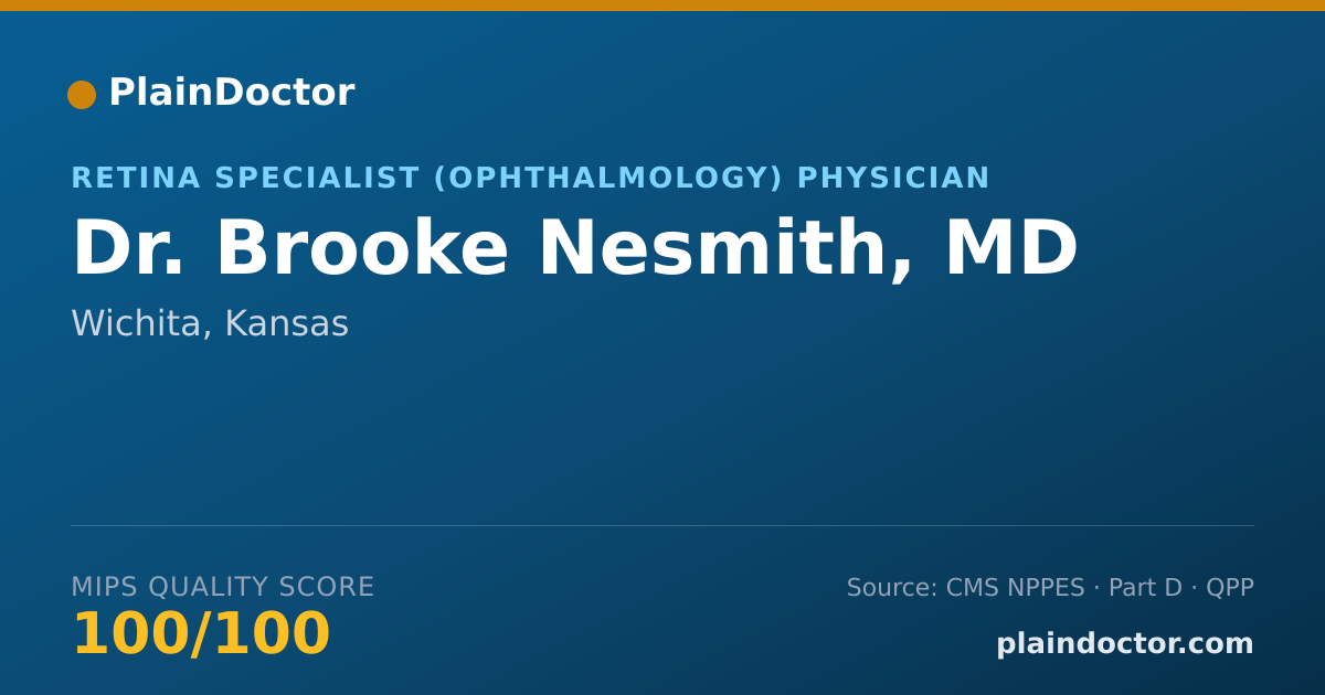 Shareable card for Brooke Nesmith, MD - Retina Specialist (Ophthalmology) Physician, Wichita, KS