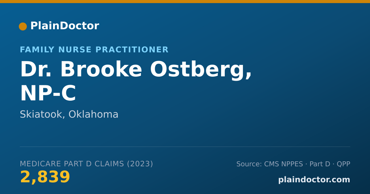 Shareable card for Brooke Ostberg, NP-C - Family Nurse Practitioner, Skiatook, OK