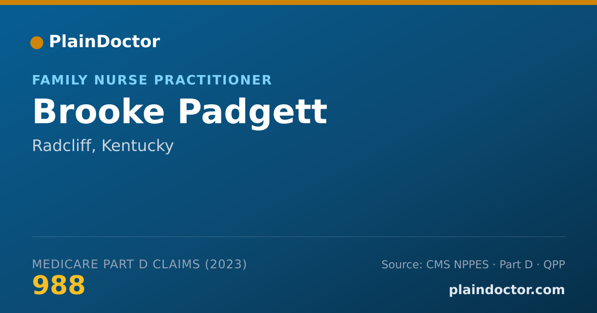 Shareable card for Brooke Padgett - Family Nurse Practitioner, Radcliff, KY