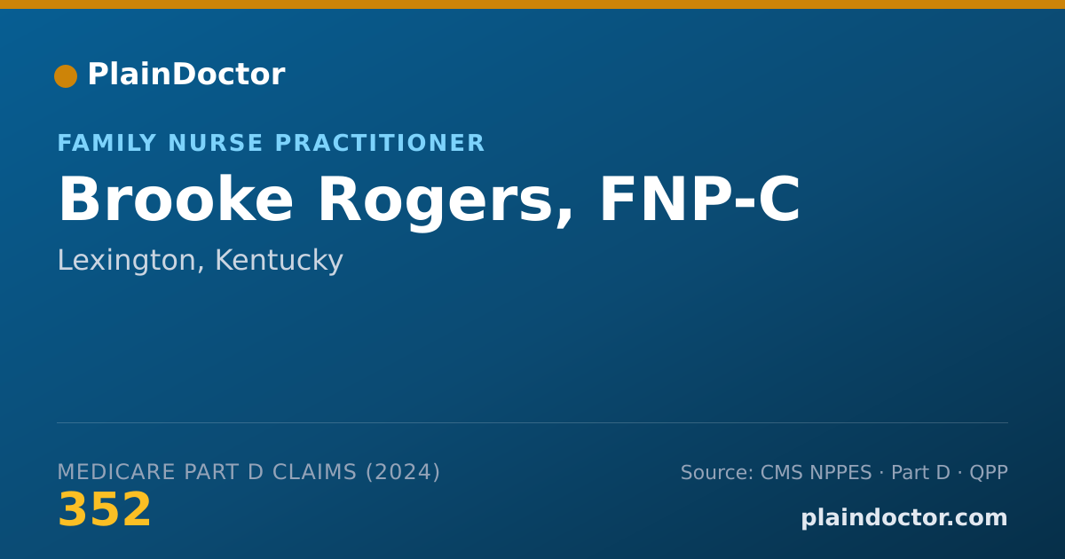Shareable card for Brooke Rogers, FNP-C - Family Nurse Practitioner, Lexington, KY