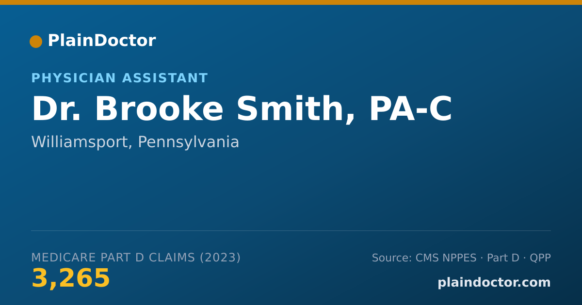 Shareable card for Brooke Smith, PA-C - Physician Assistant, Williamsport, PA
