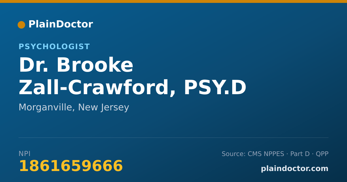 Shareable card for Brooke Zall-Crawford, PSY.D - Psychologist, Morganville, NJ
