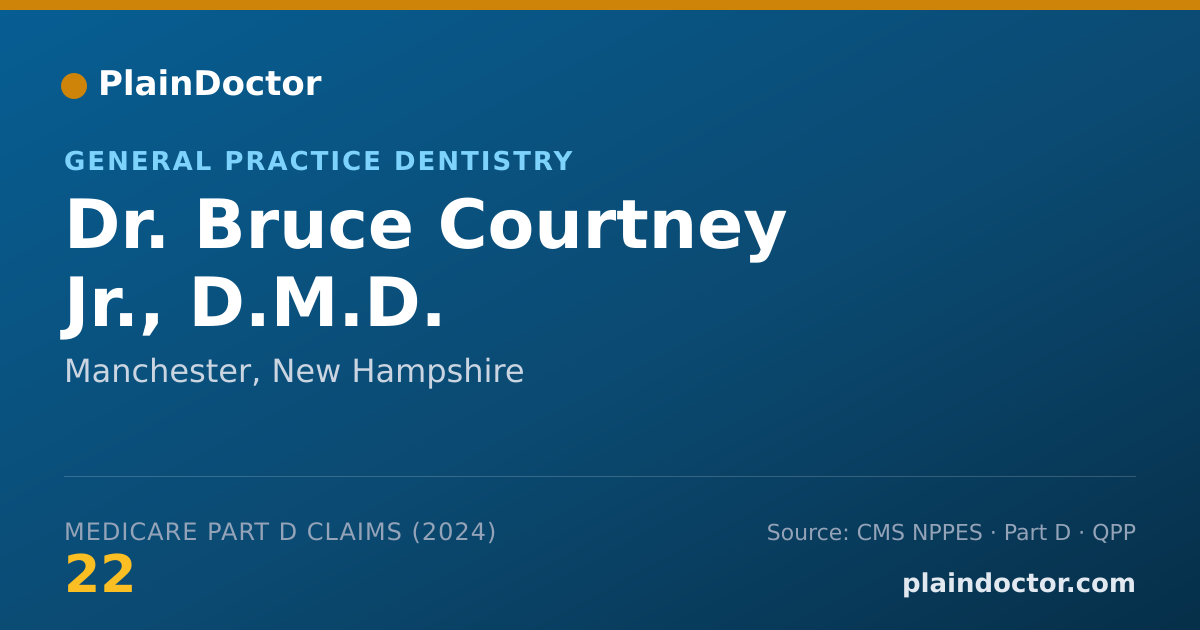 Shareable card for Bruce Courtney Jr., D.M.D. - General Practice Dentistry, Manchester, NH