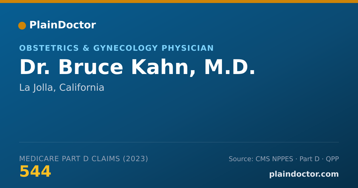 Shareable card for Bruce Kahn, M.D. - Obstetrics & Gynecology Physician, La Jolla, CA