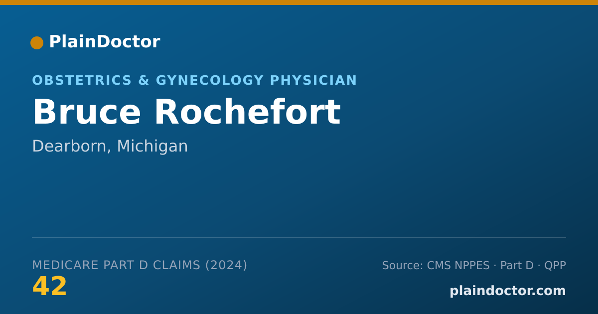 Shareable card for Bruce Rochefort - Obstetrics & Gynecology Physician, Dearborn, MI