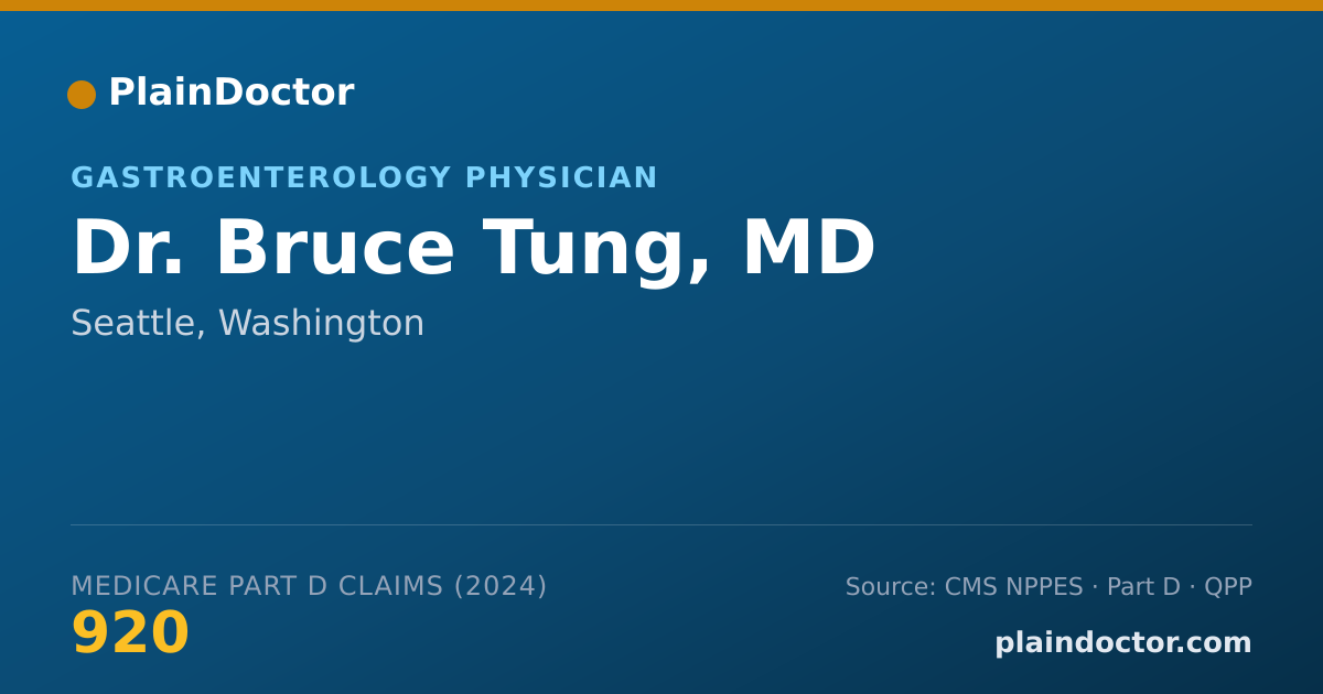 Shareable card for Bruce Tung, MD - Gastroenterology Physician, Seattle, WA