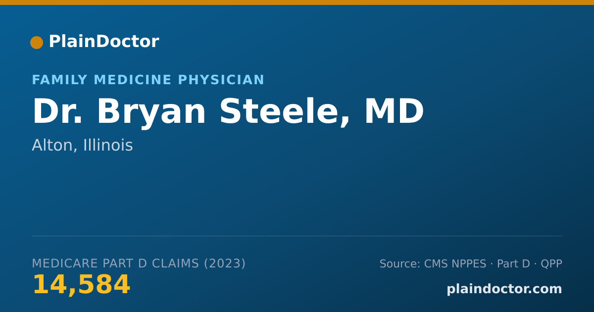 Shareable card for Bryan Steele, MD - Family Medicine Physician, Alton, IL