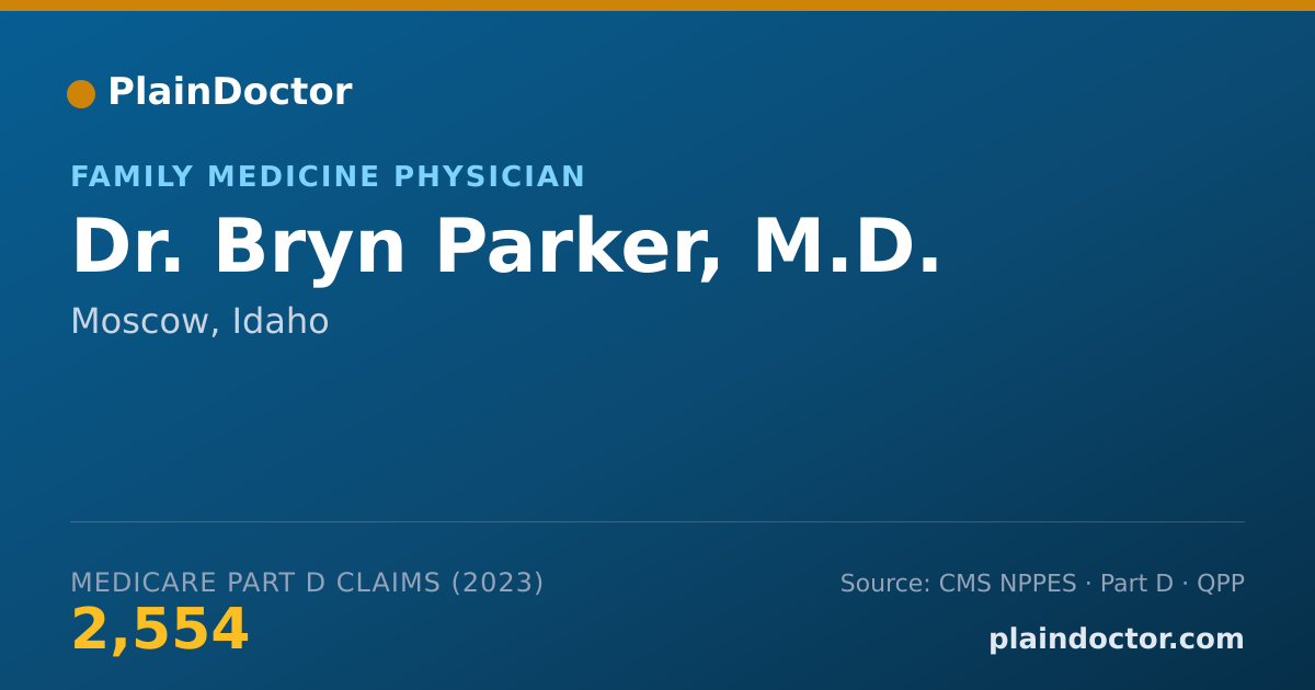 Shareable card for Bryn Parker, M.D. - Family Medicine Physician, Moscow, ID
