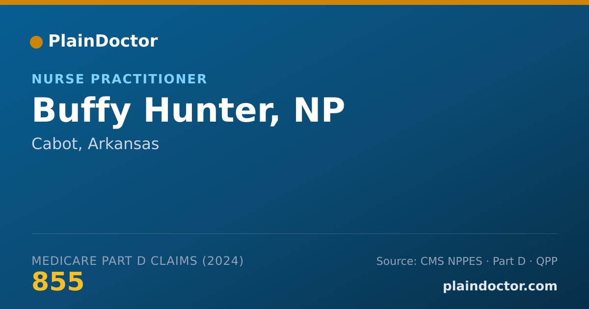 Shareable card for Buffy Hunter, NP - Nurse Practitioner, Cabot, AR