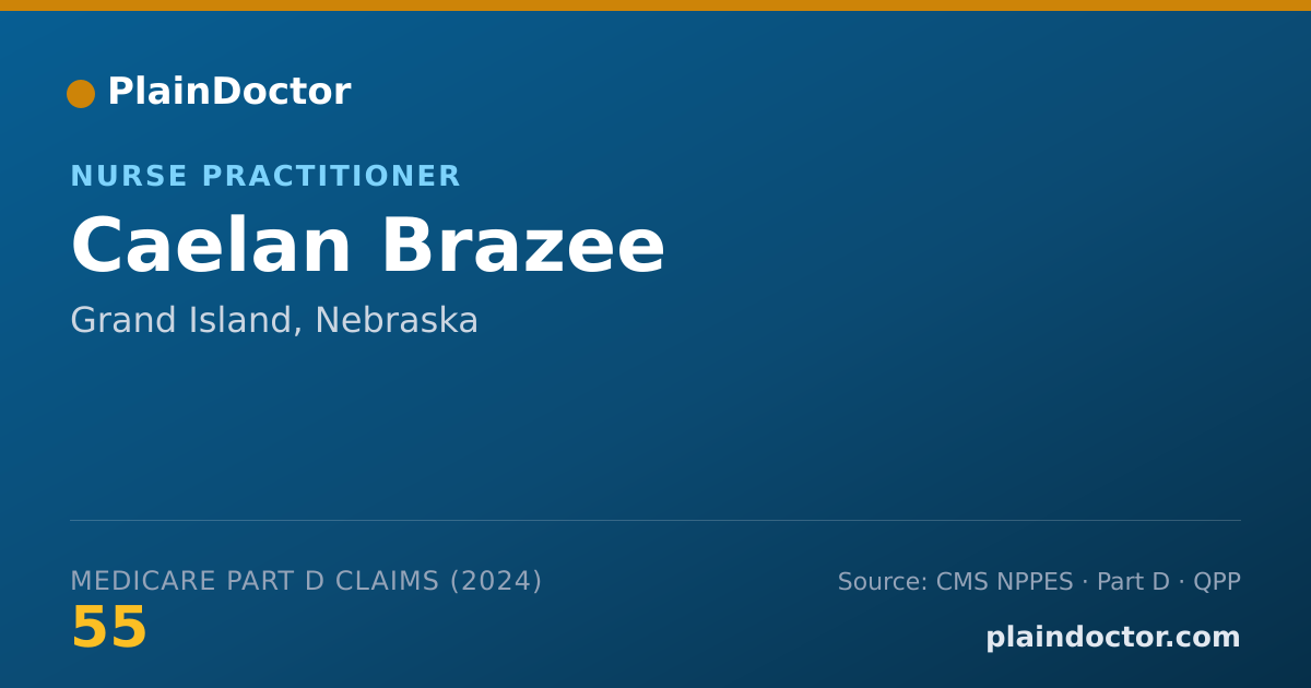 Shareable card for Caelan Brazee - Nurse Practitioner, Grand Island, NE