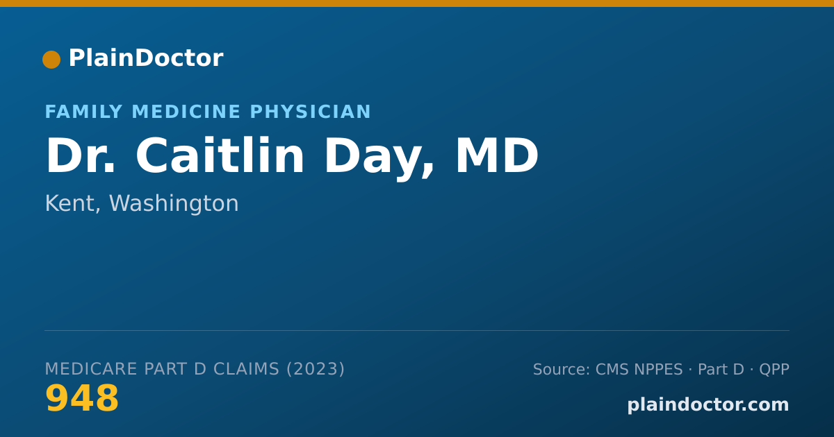 Shareable card for Caitlin Day, MD - Family Medicine Physician, Kent, WA