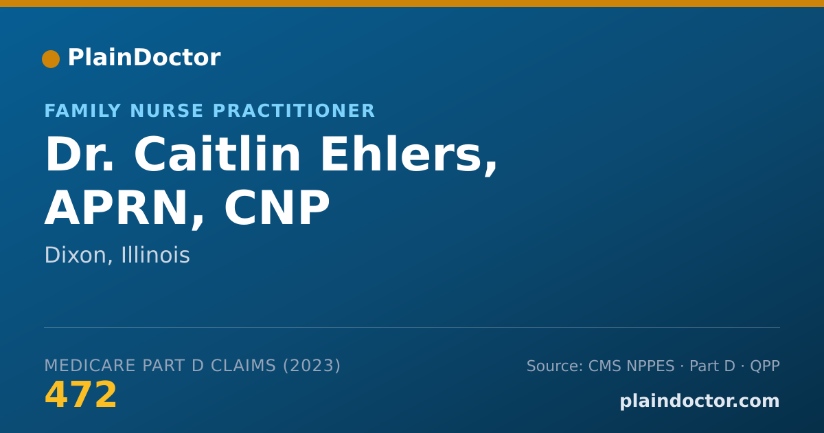 Shareable card for Caitlin Ehlers, APRN, CNP - Family Nurse Practitioner, Dixon, IL