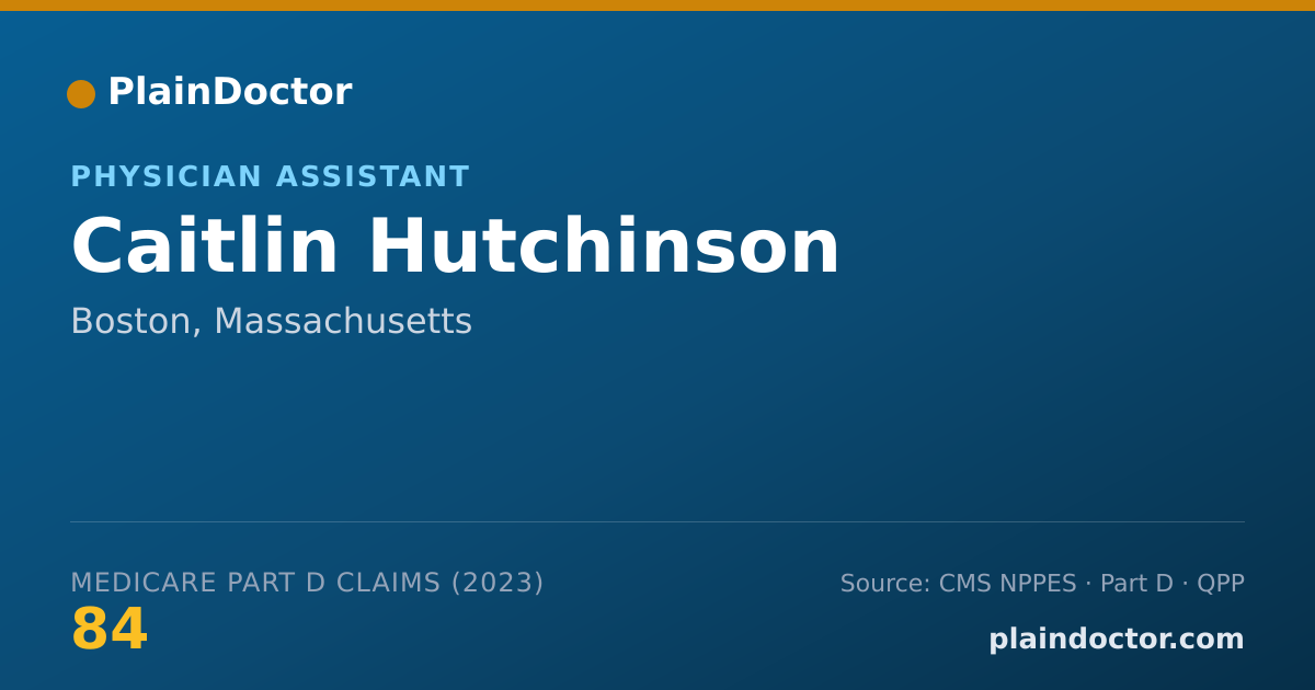 Shareable card for Caitlin Hutchinson - Physician Assistant, Boston, MA