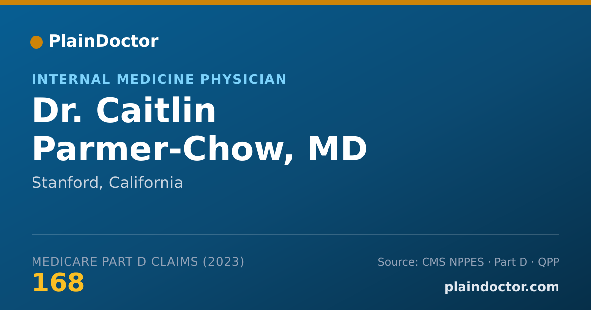 Shareable card for Caitlin Parmer-Chow, MD - Internal Medicine Physician, Stanford, CA