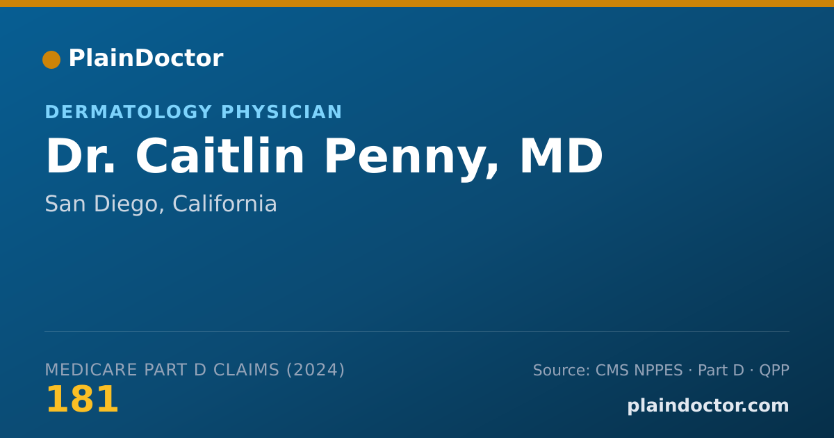 Shareable card for Caitlin Penny, MD - Student in an Organized Health Care Education/Training Program, San Diego, CA