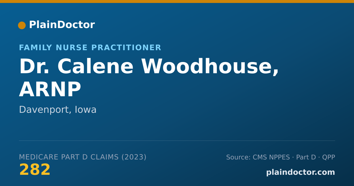 Shareable card for Calene Woodhouse, ARNP - Family Nurse Practitioner, Davenport, IA