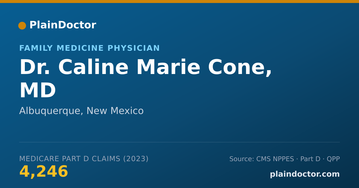 Shareable card for Caline Marie Cone, MD - Family Medicine Physician, Albuquerque, NM