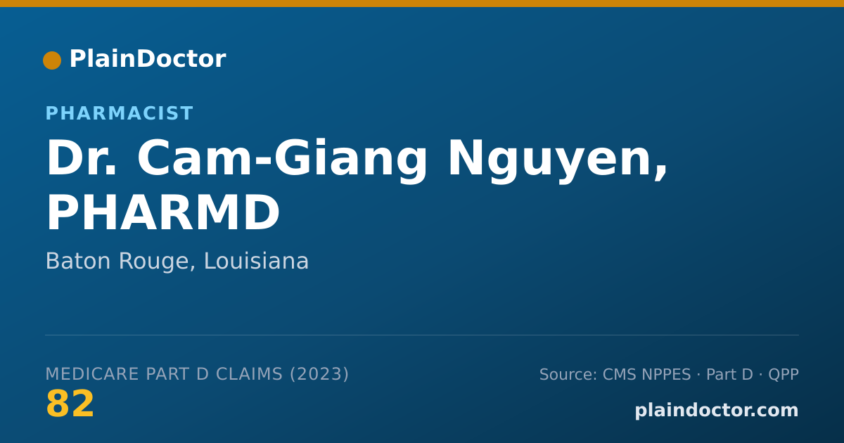 Shareable card for Cam-Giang Nguyen, PHARMD - Pharmacist, Baton Rouge, LA