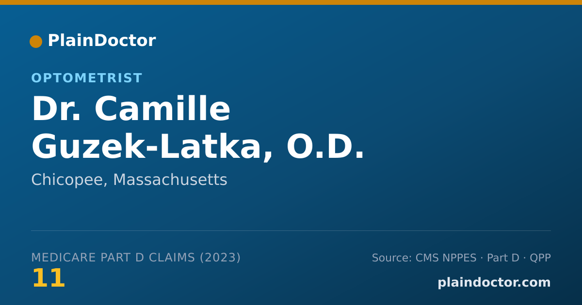 Shareable card for Camille Guzek-Latka, O.D. - Optometrist, Chicopee, MA