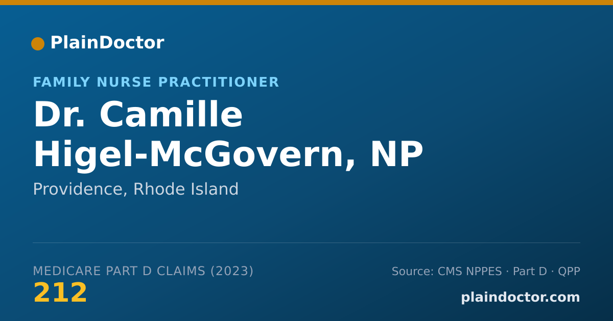 Shareable card for Camille Higel-McGovern, NP - Family Nurse Practitioner, Providence, RI