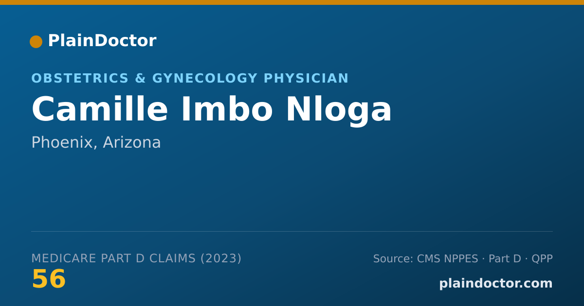 Shareable card for Camille Imbo Nloga - Obstetrics & Gynecology Physician, Phoenix, AZ