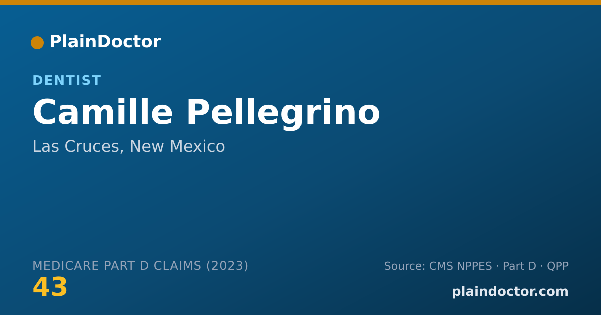 Shareable card for Camille Pellegrino - Dentist, Las Cruces, NM