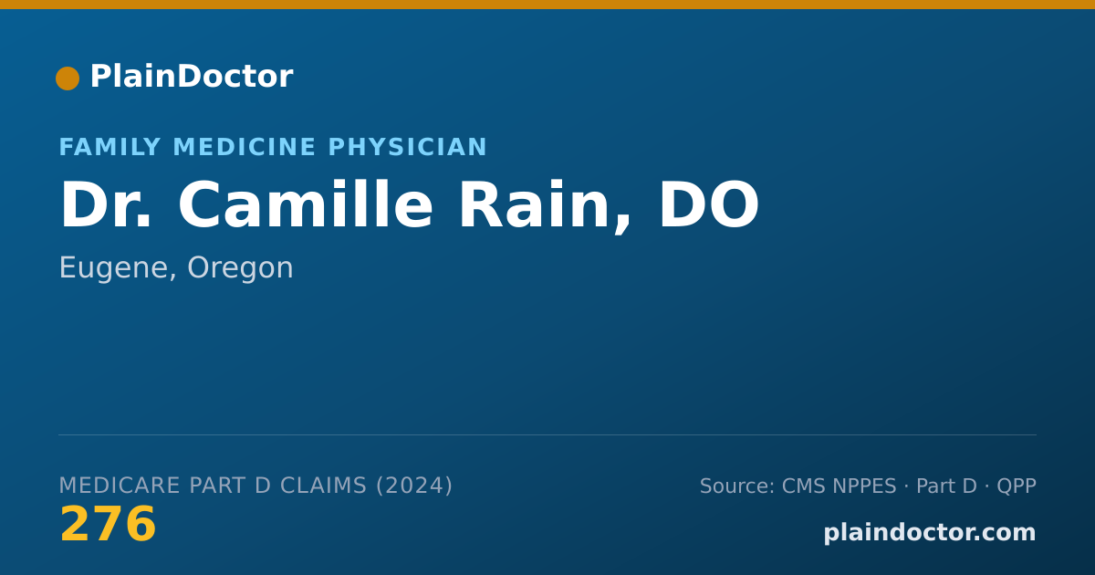 Shareable card for Camille Rain, DO - Family Medicine Physician, Eugene, OR