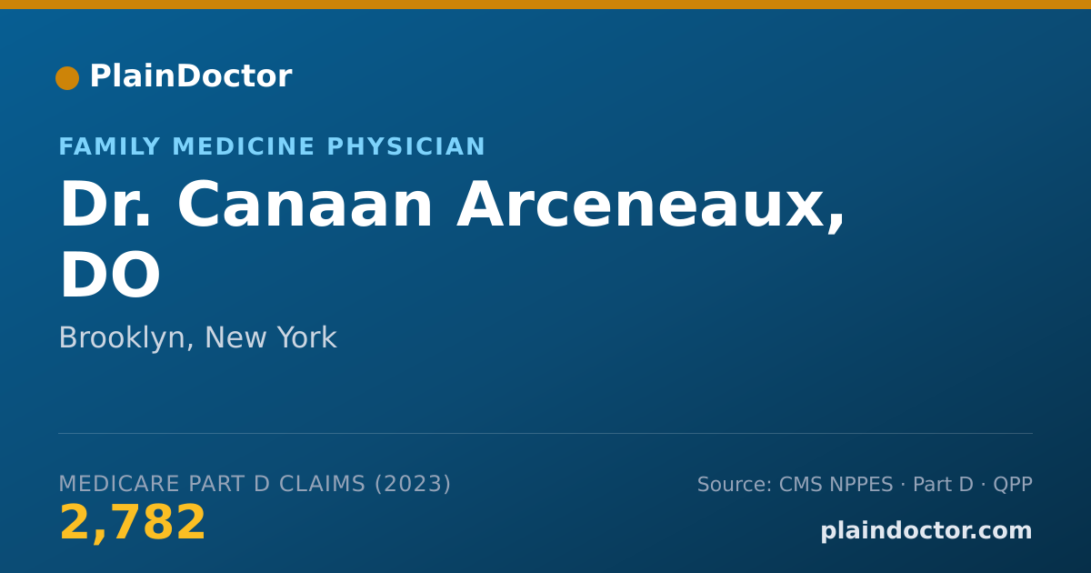 Shareable card for Canaan Arceneaux, DO - Family Medicine Physician, Brooklyn, NY