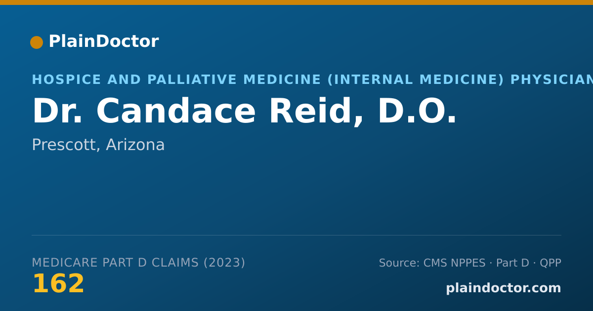 Shareable card for Candace Reid, D.O. - Hospice and Palliative Medicine (Internal Medicine) Physician, Prescott, AZ
