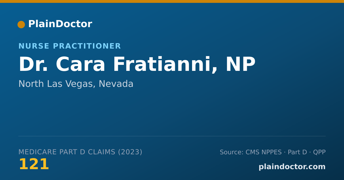 Shareable card for Cara Fratianni, NP - Nurse Practitioner, North Las Vegas, NV