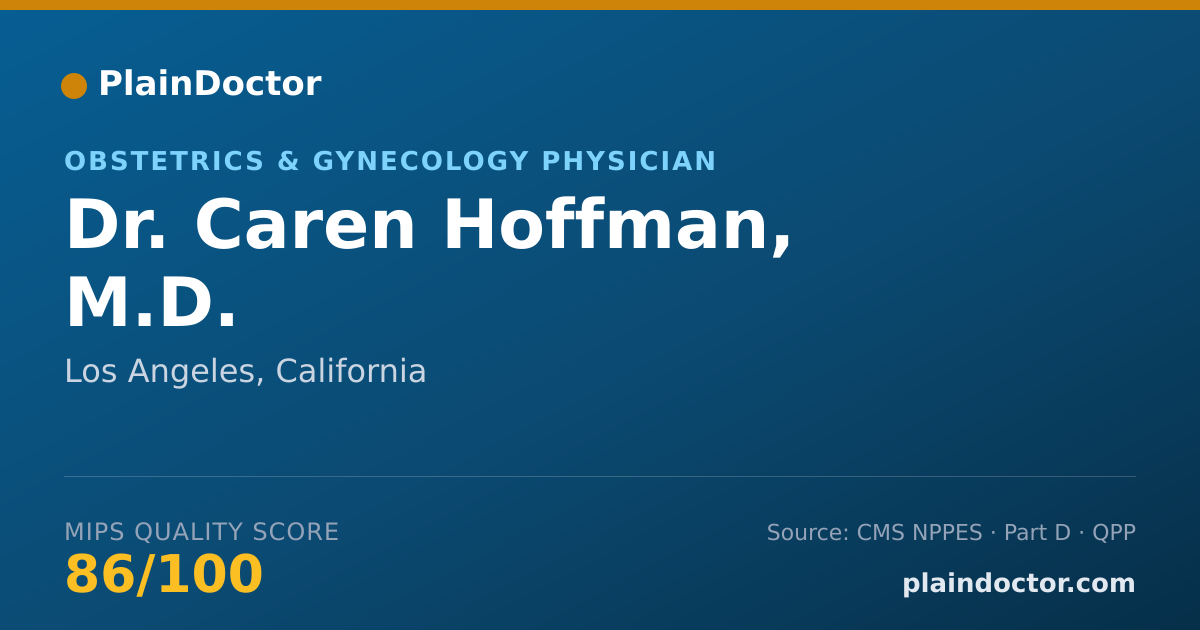 Shareable card for Caren Hoffman, M.D. - Surgery Physician, Los Angeles, CA