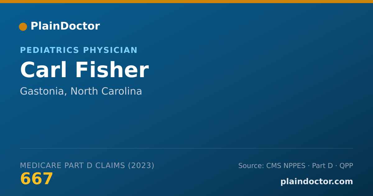 Shareable card for Carl Fisher - Pediatrics Physician, Gastonia, NC