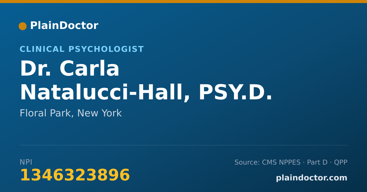 Shareable card for Carla Natalucci-Hall, PSY.D. - Clinical Psychologist, Floral Park, NY