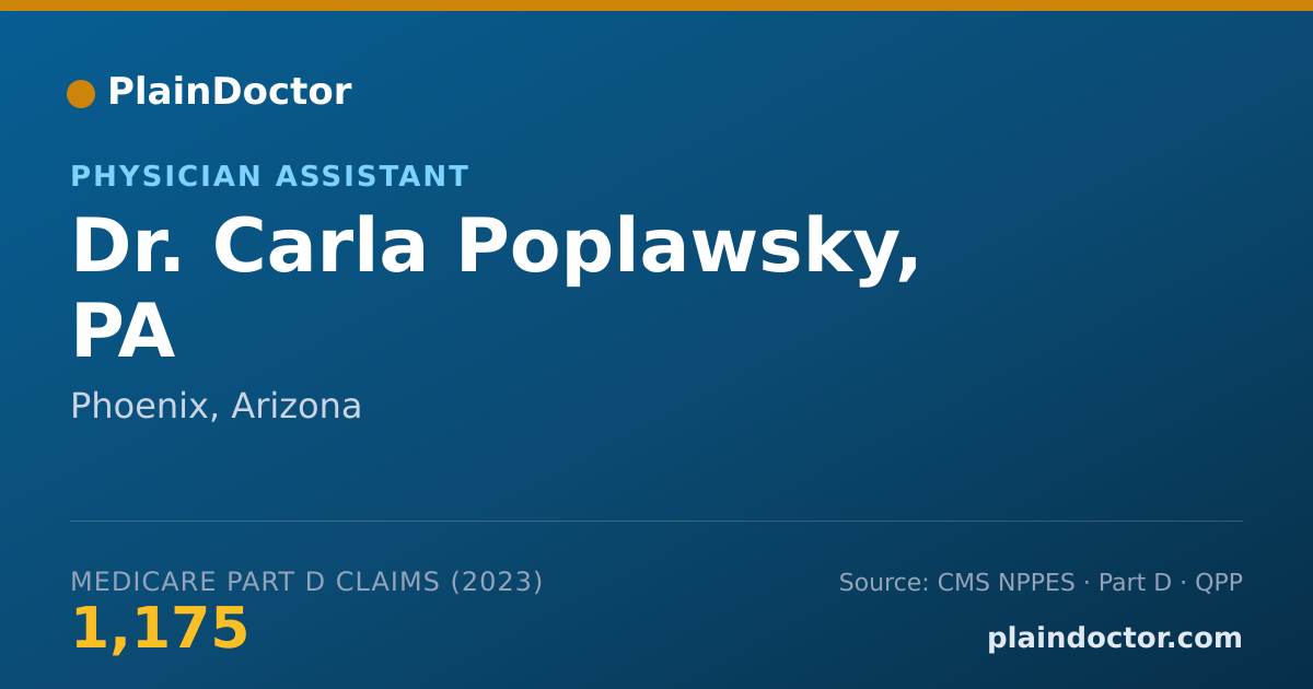 Shareable card for Carla Poplawsky, PA - Physician Assistant, Phoenix, AZ