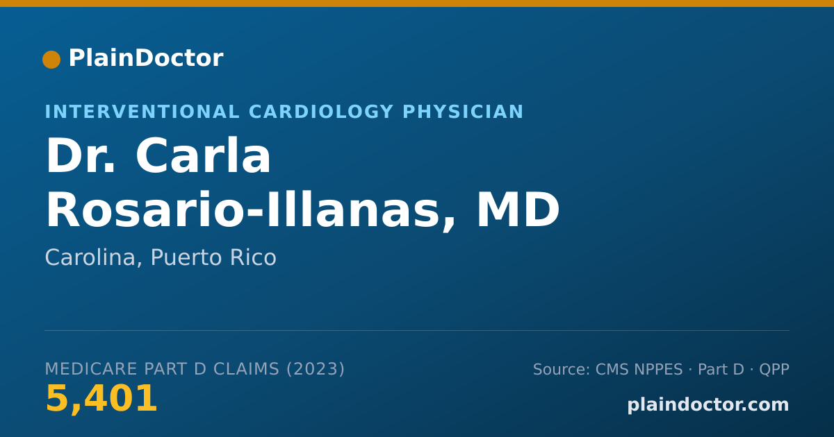 Shareable card for Carla Rosario-Illanas, MD - Interventional Cardiology Physician, Carolina, PR